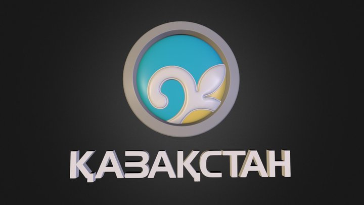 Logo_TV_Channel_Kazakhstan 3D Model