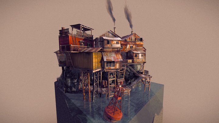 DAE Diorama - Rustborn 3D Model