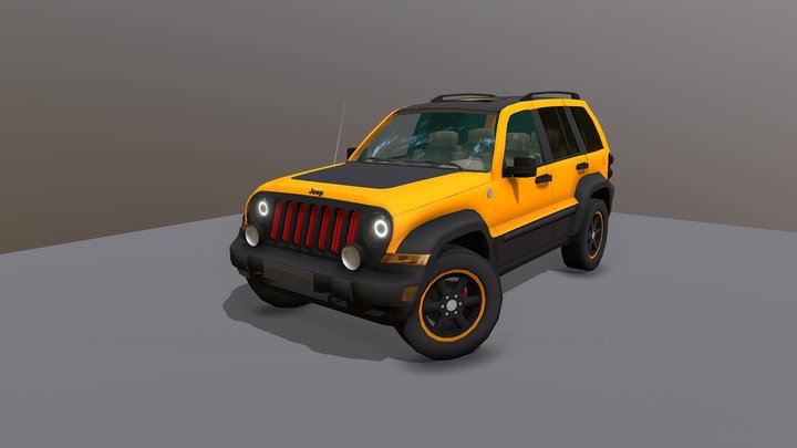 Jeep KJ Renegade Painted 3D Model
