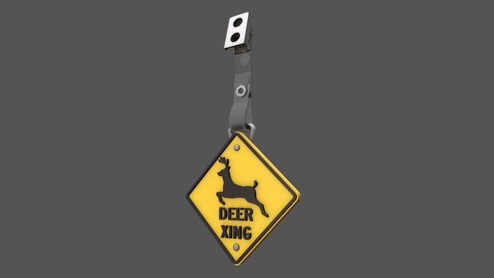 Deer Badge 3D Model
