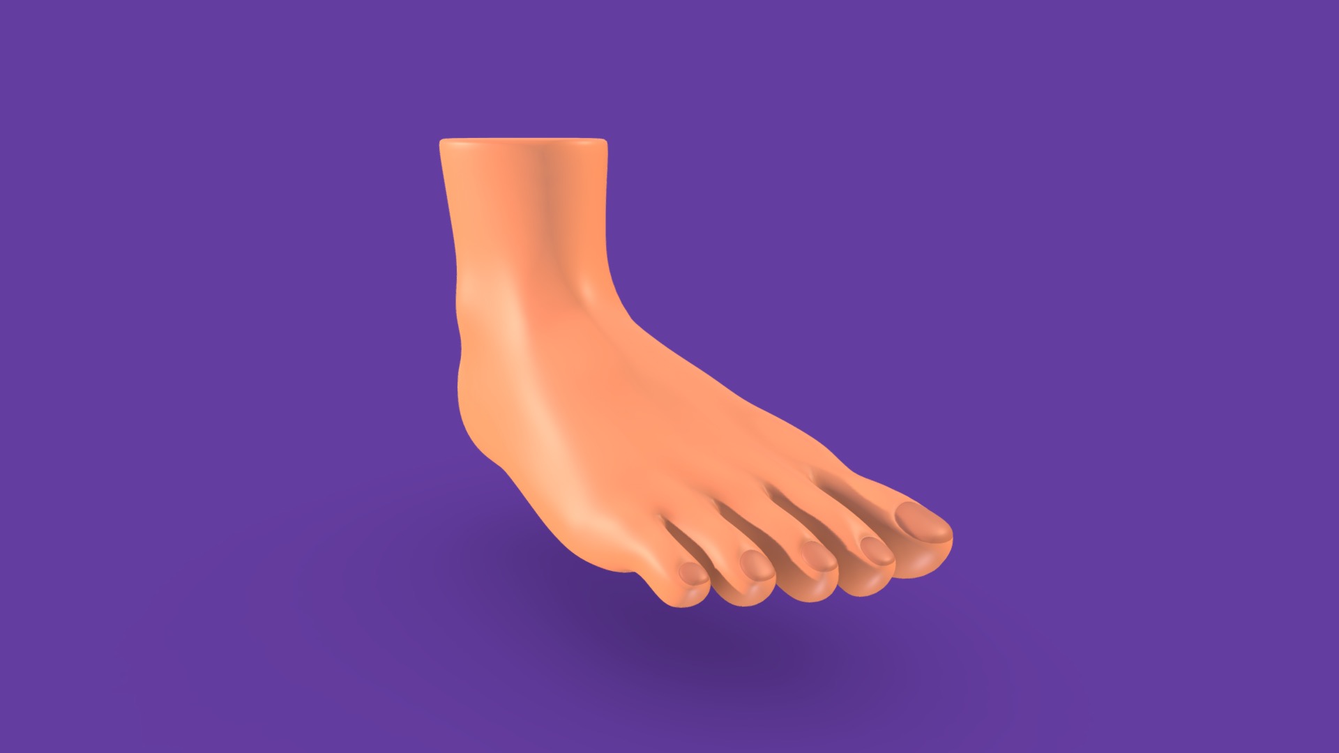 PolyFoot003 - 3D model by Eduardo Castillo (@eddtheyellow) [13c6408 ...