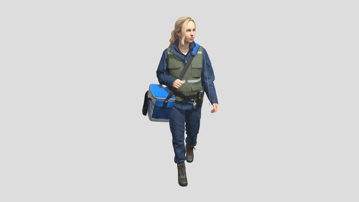 Field Responder On The Move – Free 3D Model STL