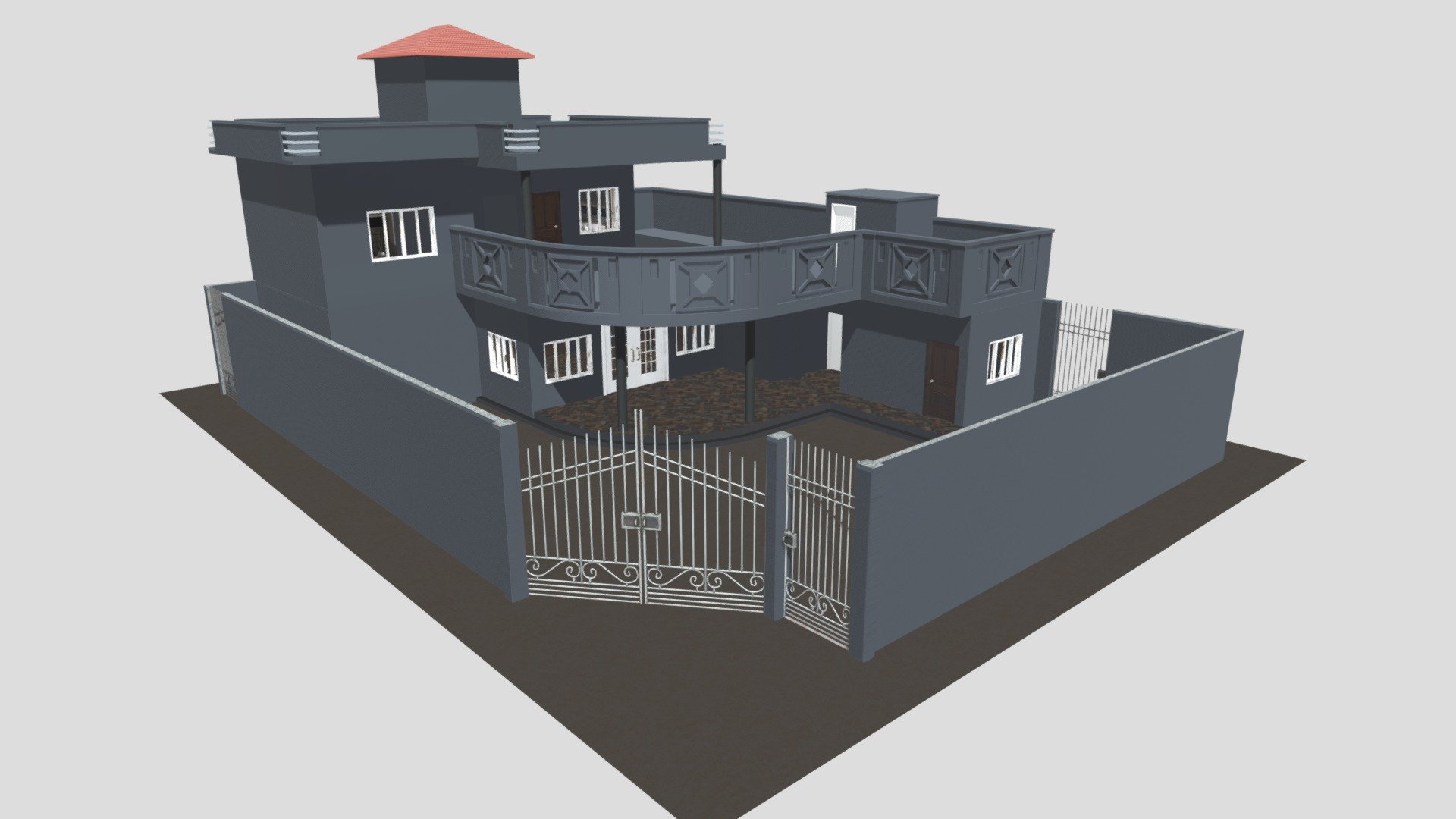 Complete 3D House Model | Fully Detailed - 3D model by danishrafiq1005 ...