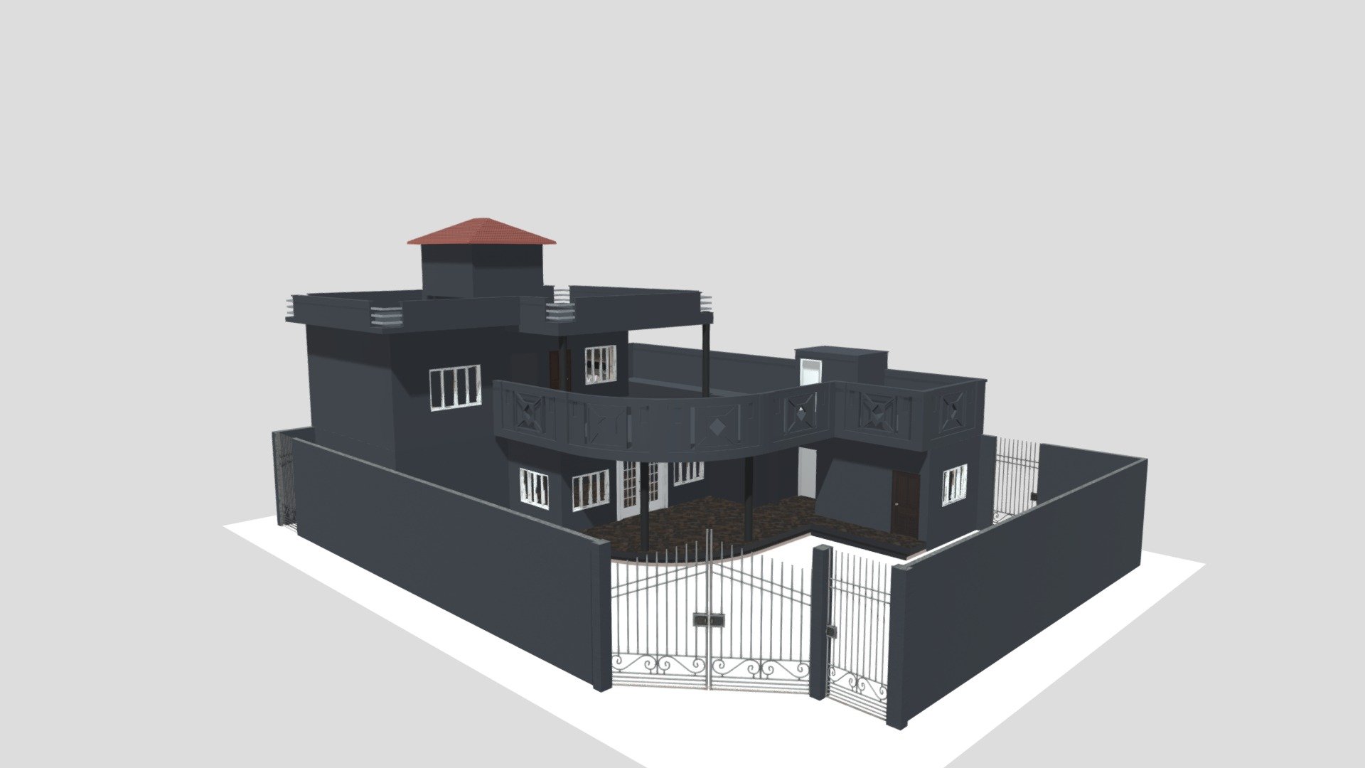 Complete 3D House Model | Fully Detailed - 3D model by danishrafiq1005 ...