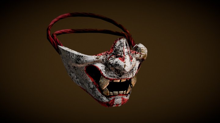 Japanese Mask - Oni 3D Model