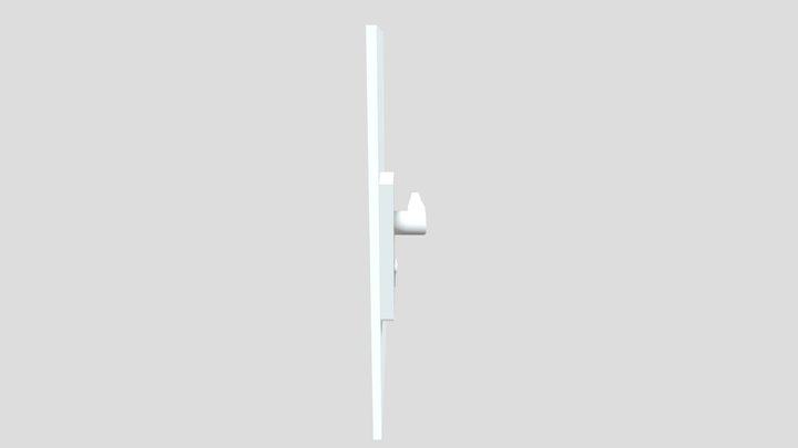 bad door with handle 3D Model