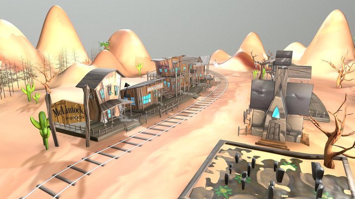 My Western Town 3D Model