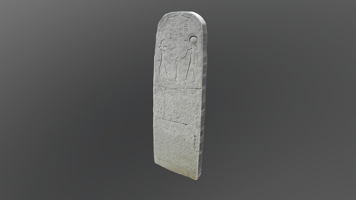 13 Stela of Pharaoh Seti I: Victory stela, Beth 3D Model
