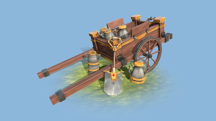 [Student Work] Farm Dwarf's Items 3D Model