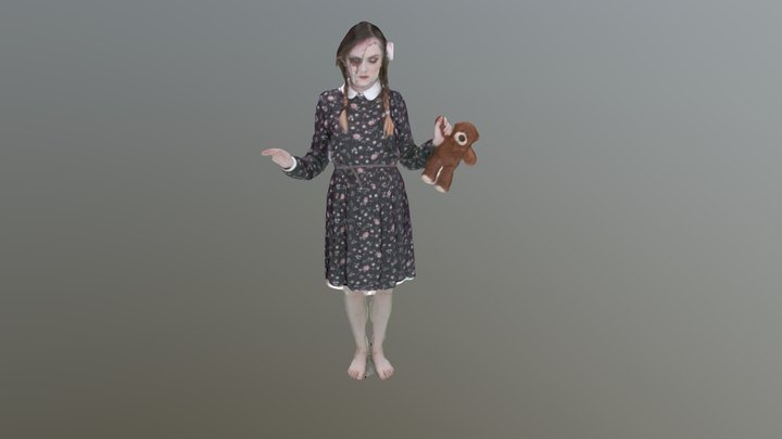 Halloween Girl 3D Model