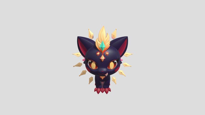 crystal cat 3D Model