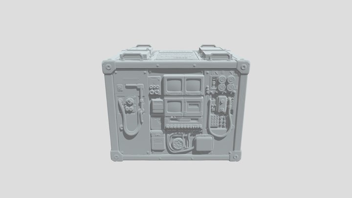 Transportable quantum field computer 3D Model