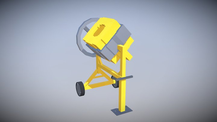 Concrete Mixer (Minecraft) 3D Model