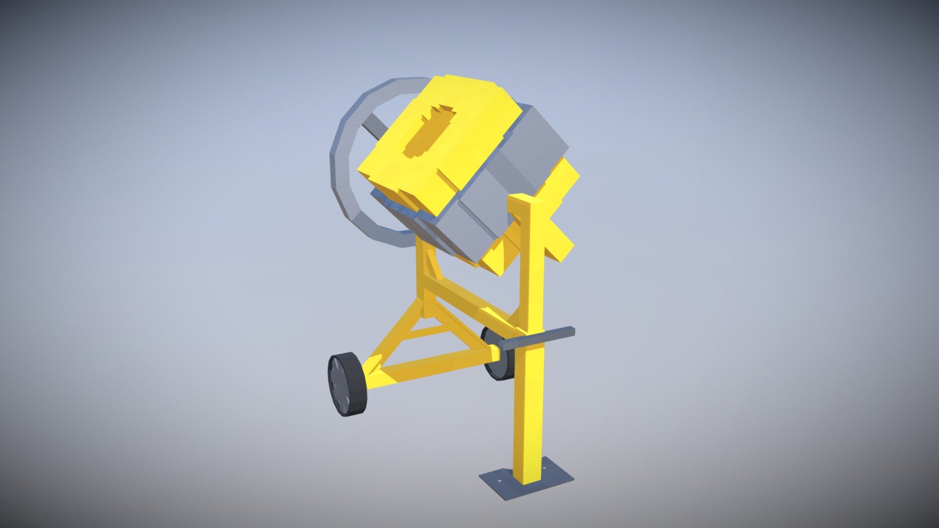Concrete Mixer (Minecraft) 3D model by Nathantjuhh (nathantjuhhhh) [13cb1a0] Sketchfab