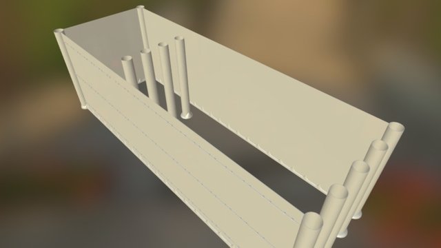 Framework Of The Tabernacle Tent 3D Model