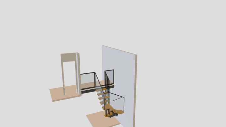 Escada e Guarda-Corpo Summer 79 3D Model