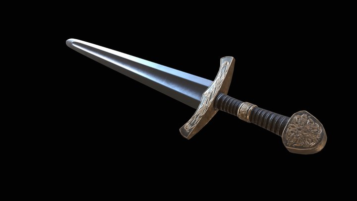 Sword medieval 3D Model
