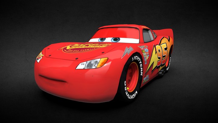 Cars 2 The Videogame - Lightning Mcqueen 3D Model