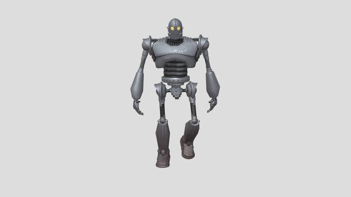 Iron Giant Walk (Mixamo Auto Rigged) 3D Model