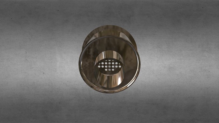 09-168-D донный слив 154 (плитка) 3D Model