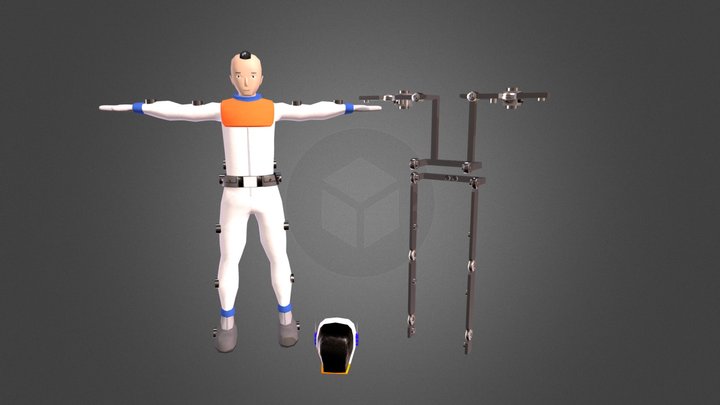 The Space Delivery Man 3D Model
