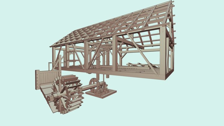 the French Sawmill 3D Model
