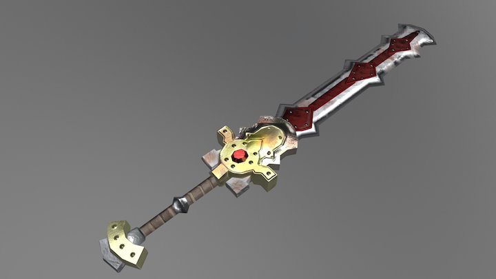 Guilded Sword 3D Model