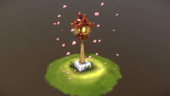 Shinto lamp 3D Model