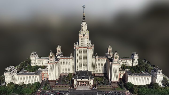 МГУ - Moscow State University 3D Model