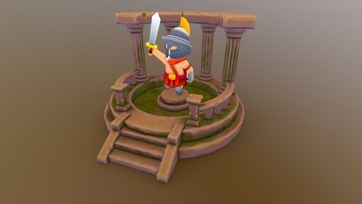 Temple of the Honored Gladiator 3D Model