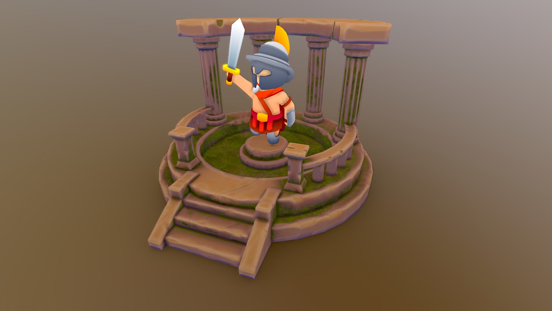 Temple of the Honored Gladiator — Sketchfab embed 3D viewer