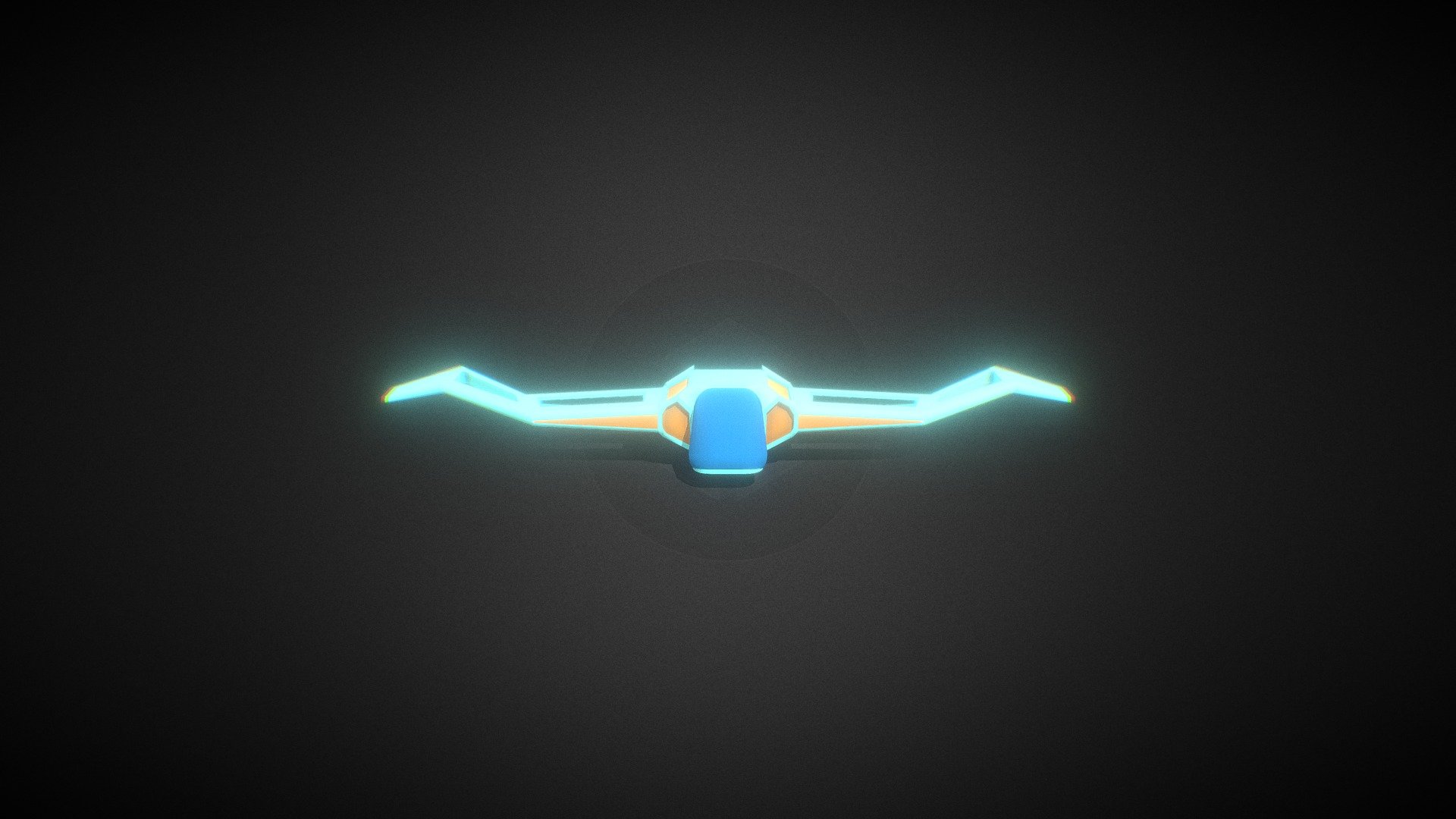 Futuristic Ship — Sketchfab embed 3D viewer