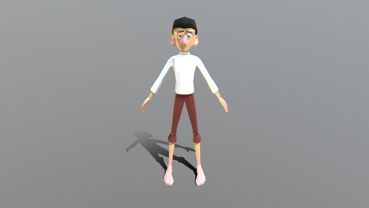 Low poly character 3D Model