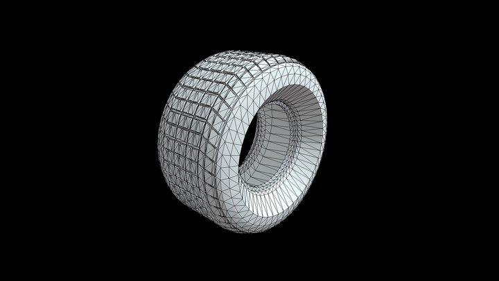 Tire 81.6 x 44 R 3D Model