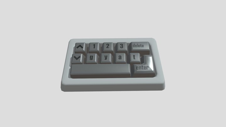 BrandNewModern_StylizedKeyboard 3D Model