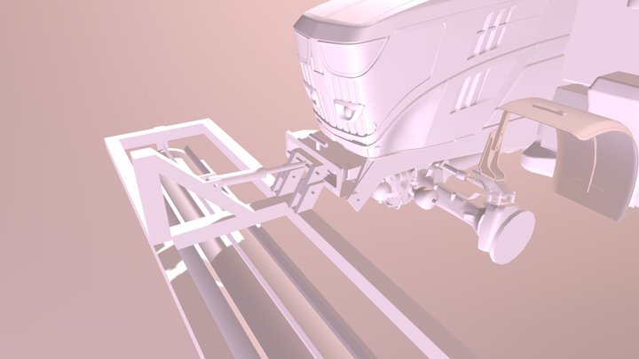 Napraforgo szártörő henger 3D Model