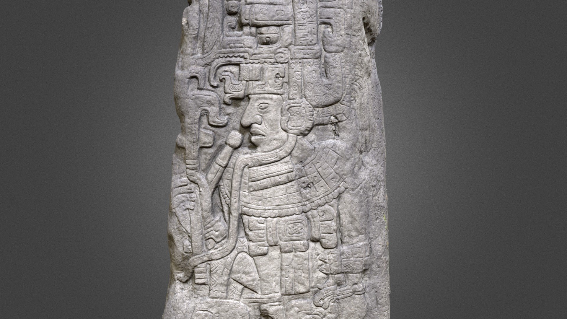 Miguel Angel Asturias' tomb, a Mayan Stela - Download Free 3D model by ...