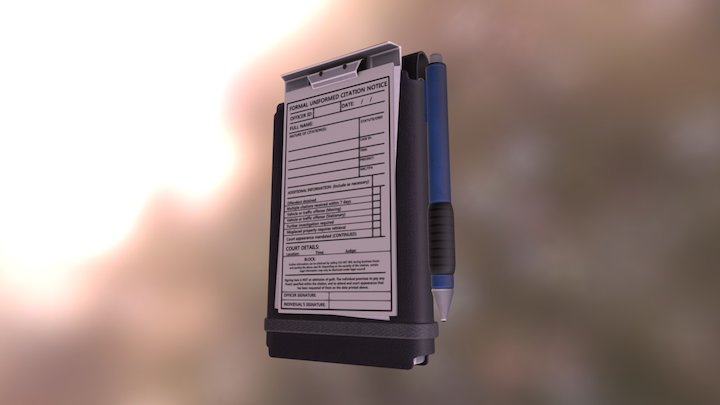 Ticketbook 3D Model