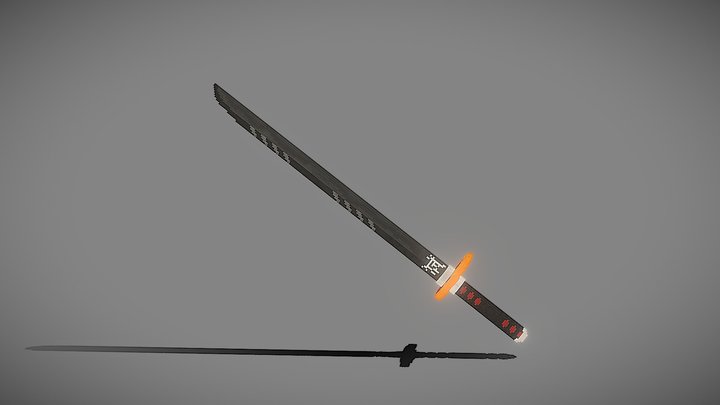Kimetsu no yaiba   - katana 3D Model