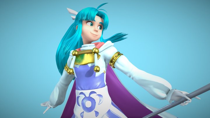 Golden Sun - Mia 3D Model