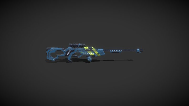 Sci-Fi Sniper Gun 3D Model