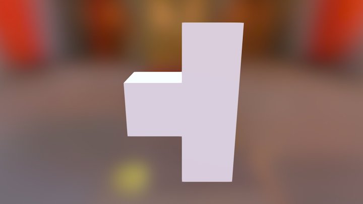 Block Shape T 3D Model