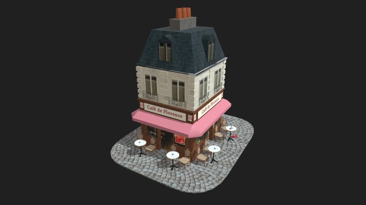 Tiny Paris Café 3D Model