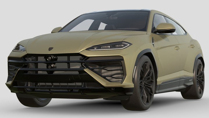 Unbranded High Poly Italian SUV Game Ready 3D Model