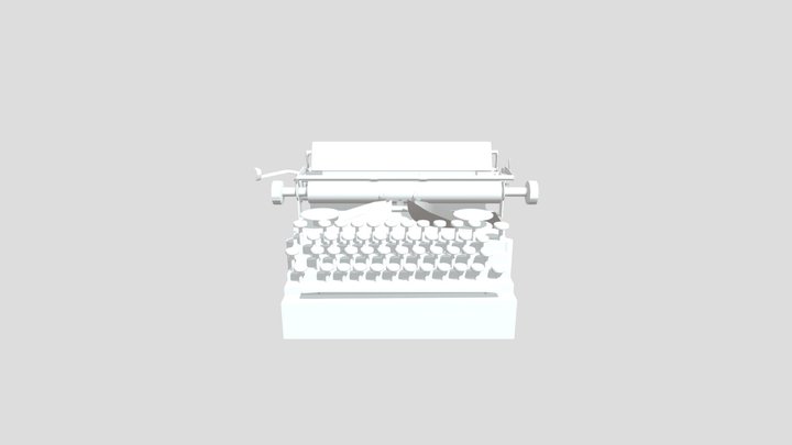 Typewriter Royal Standard 5 3D Model