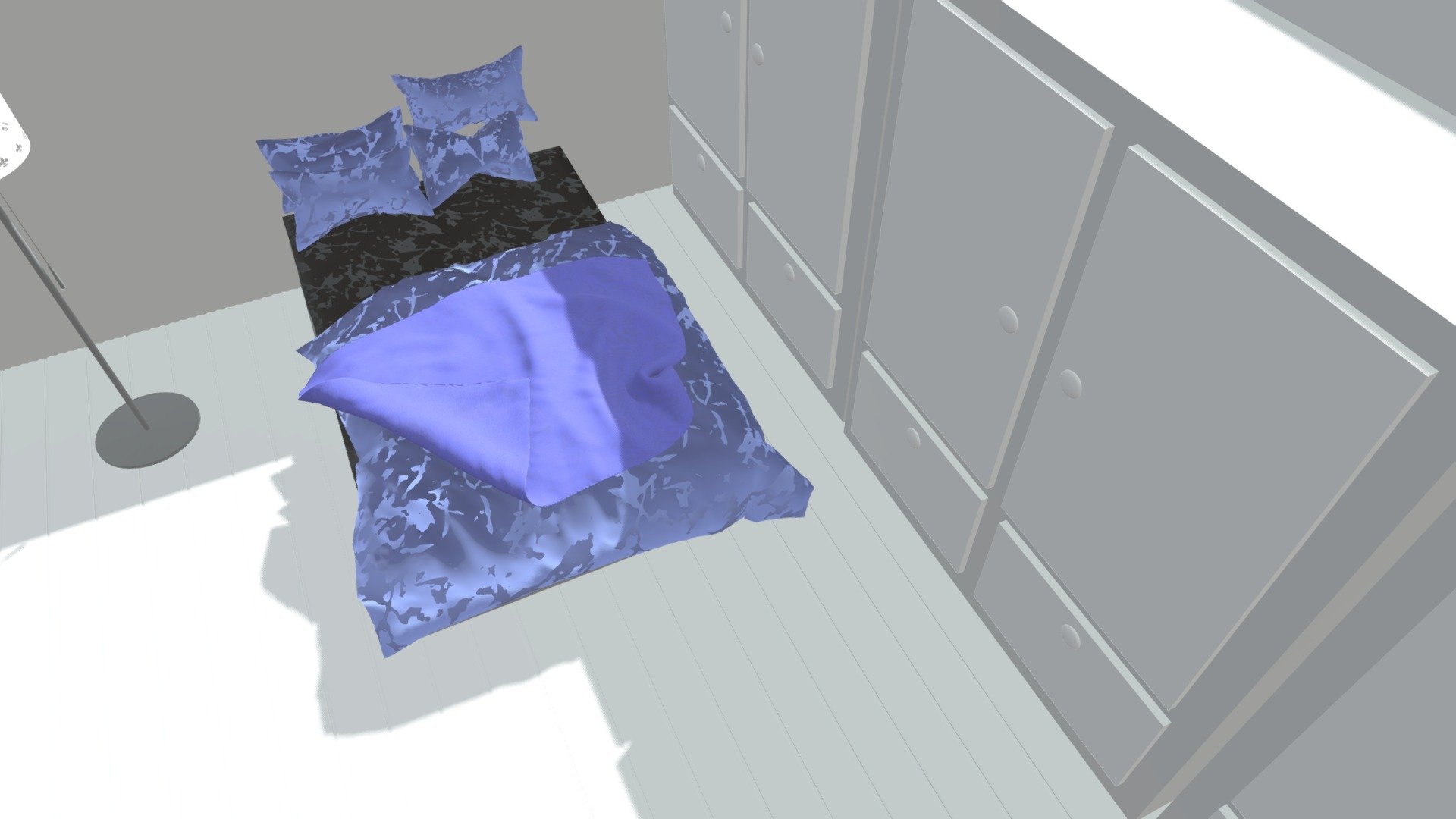 Bedroom Download Free 3D model by Yi Xuan Chen (aka.ycz) [13e009b