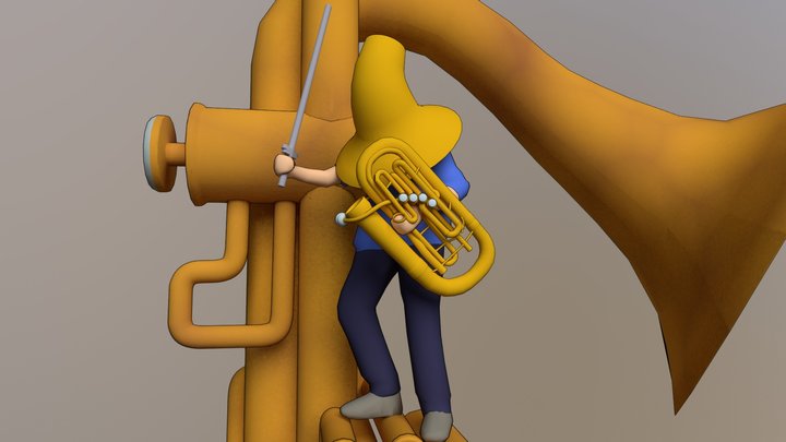 Tuba Man 3D Model