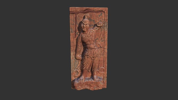 석굴암 석굴 좌측 금강역사 3D Model