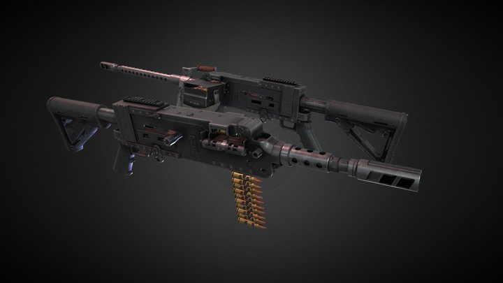 M2 Stinger AR mod 3D Model
