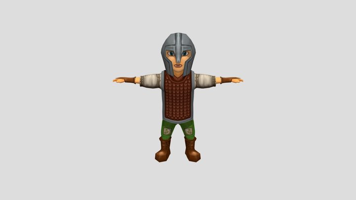 Character Fin 3D Model